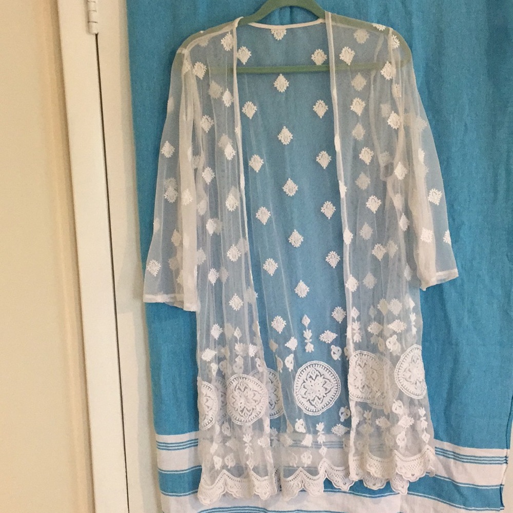 Sheer beach cover up